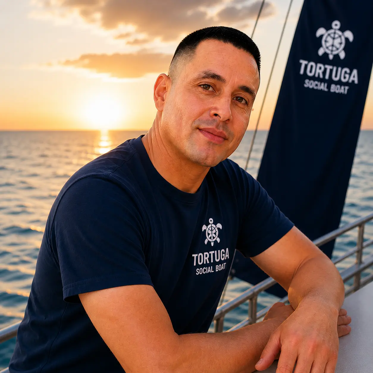 Adrian, &eacute;ducateur sp&eacute;cialis&eacute; et membre cl&eacute; de Tortuga Social Boat