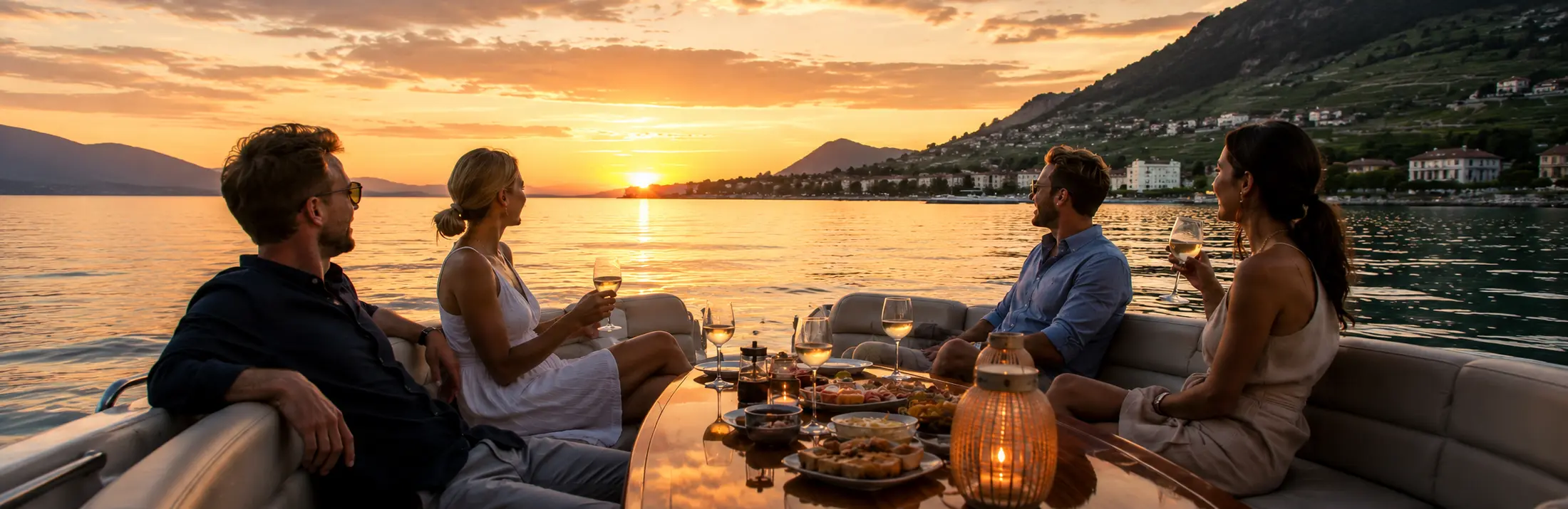Apéritif privé lac Léman