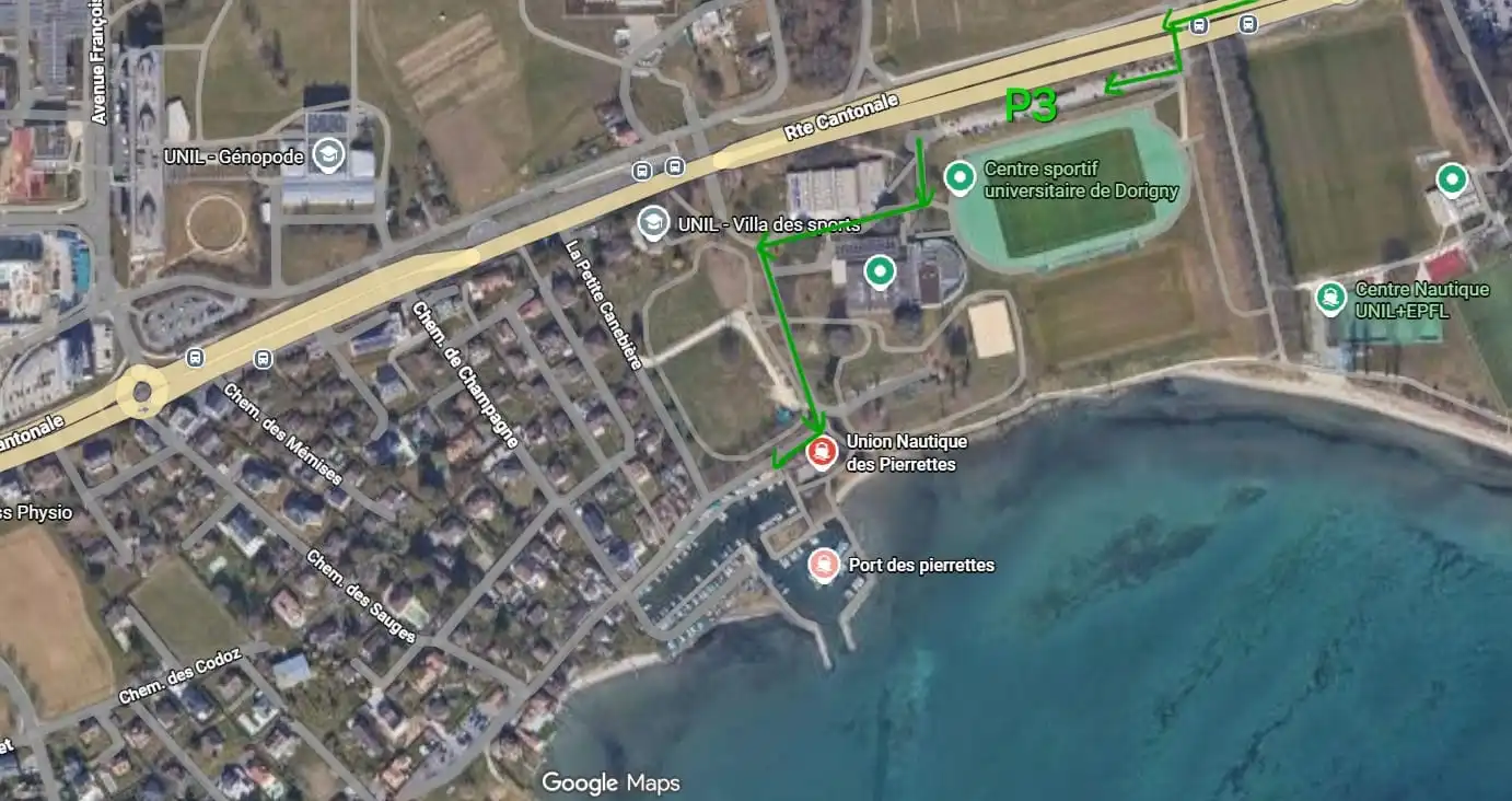 P3 Parking centre sportif universitaire Dorigny